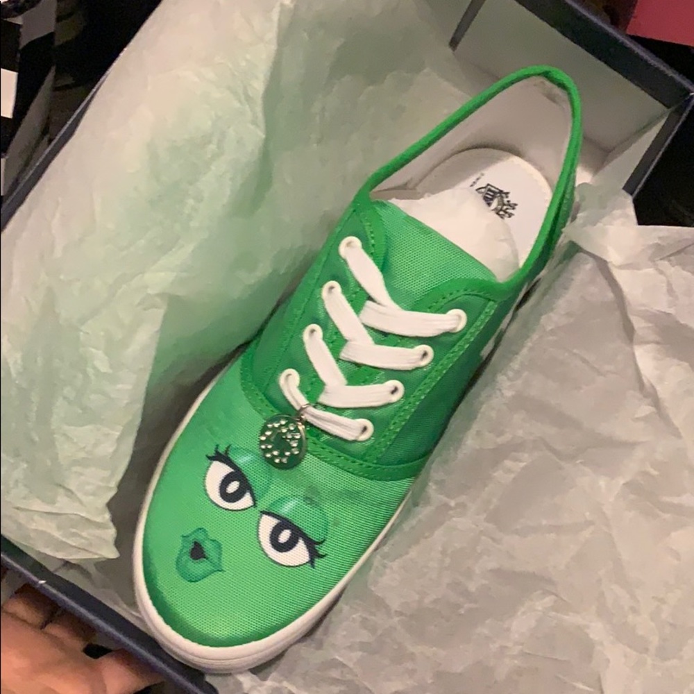 Green M&M Shoes